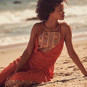 Free People Movement Morning Rise One Piece Embroidered Jumpsuit